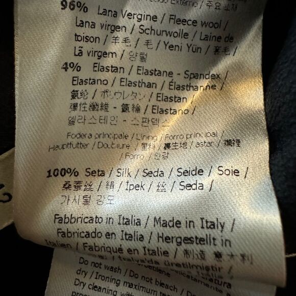 Vintage Fendi Wool Skirt Silk Lined 6 - Picture 7 of 10